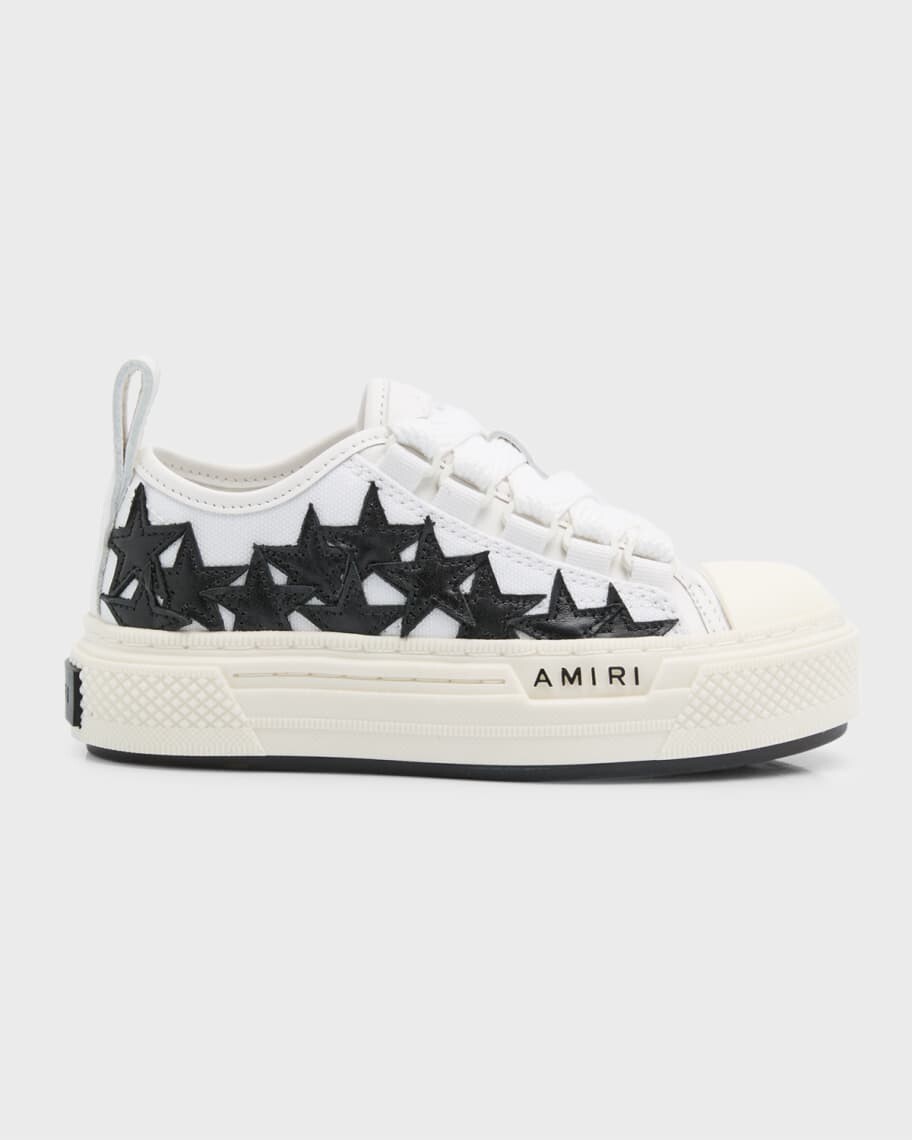 

Детские кожаные низкие кеды Star Court Amiri, Серый