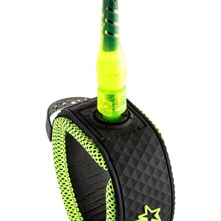 

Поводок для доски для серфинга Reliance Lite Creatures of Leisure, цвет Black/Lime
