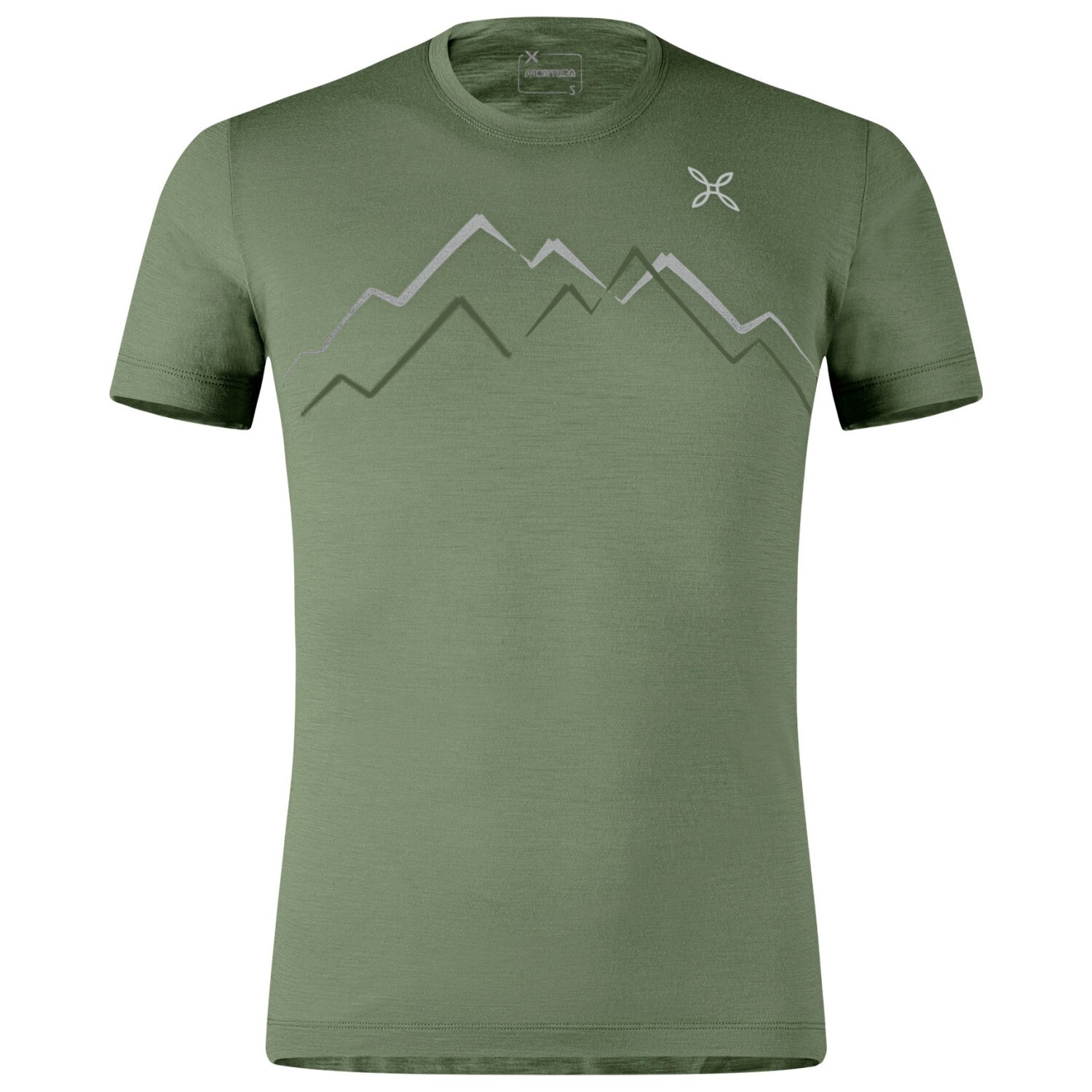 

Рубашка из мериноса Montura Merino Skyline T Shirt, цвет Verde Salvia