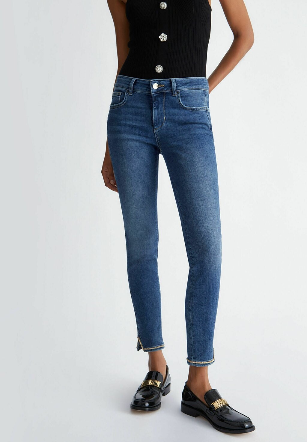 

Джинсы Skinny Fit Bottom Up LIU JO, цвет dark blue denim
