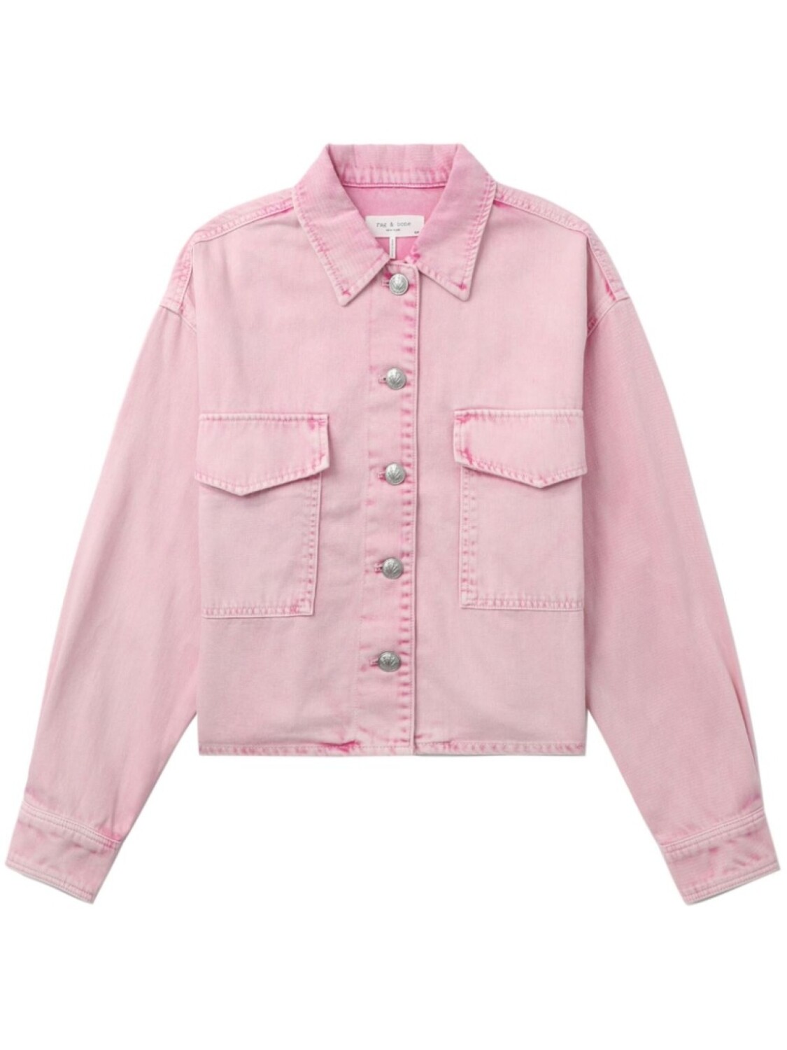 

Укороченная джинсовая куртка rag & bone, розовый