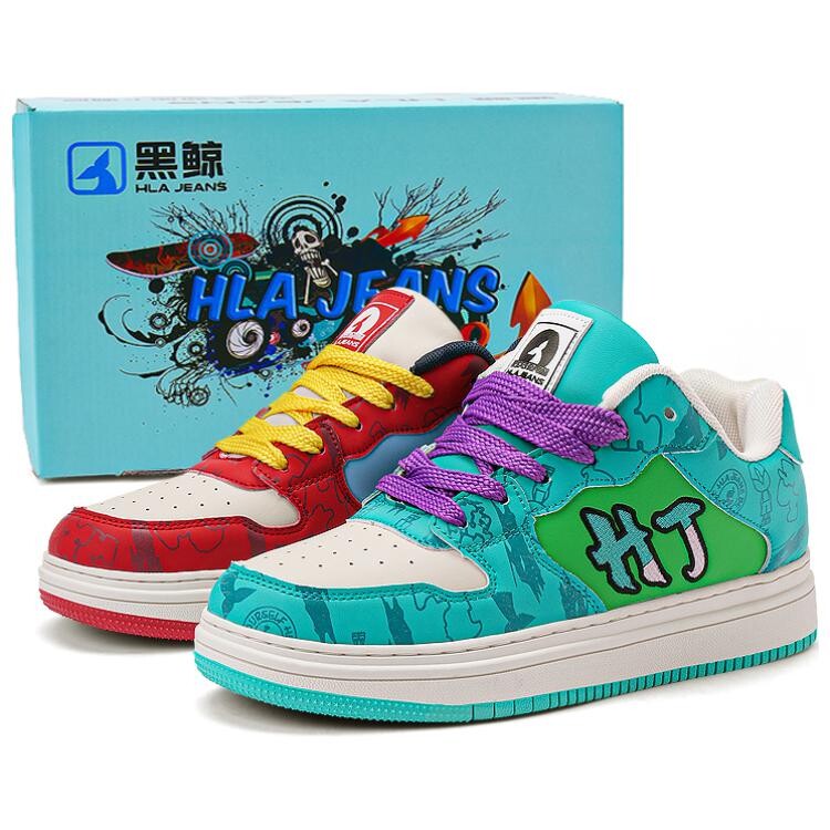 

Кроссовки HLA JEANS Skateboarding Shoes Unisex Low-top, цвет Mandarin duck (velvet)