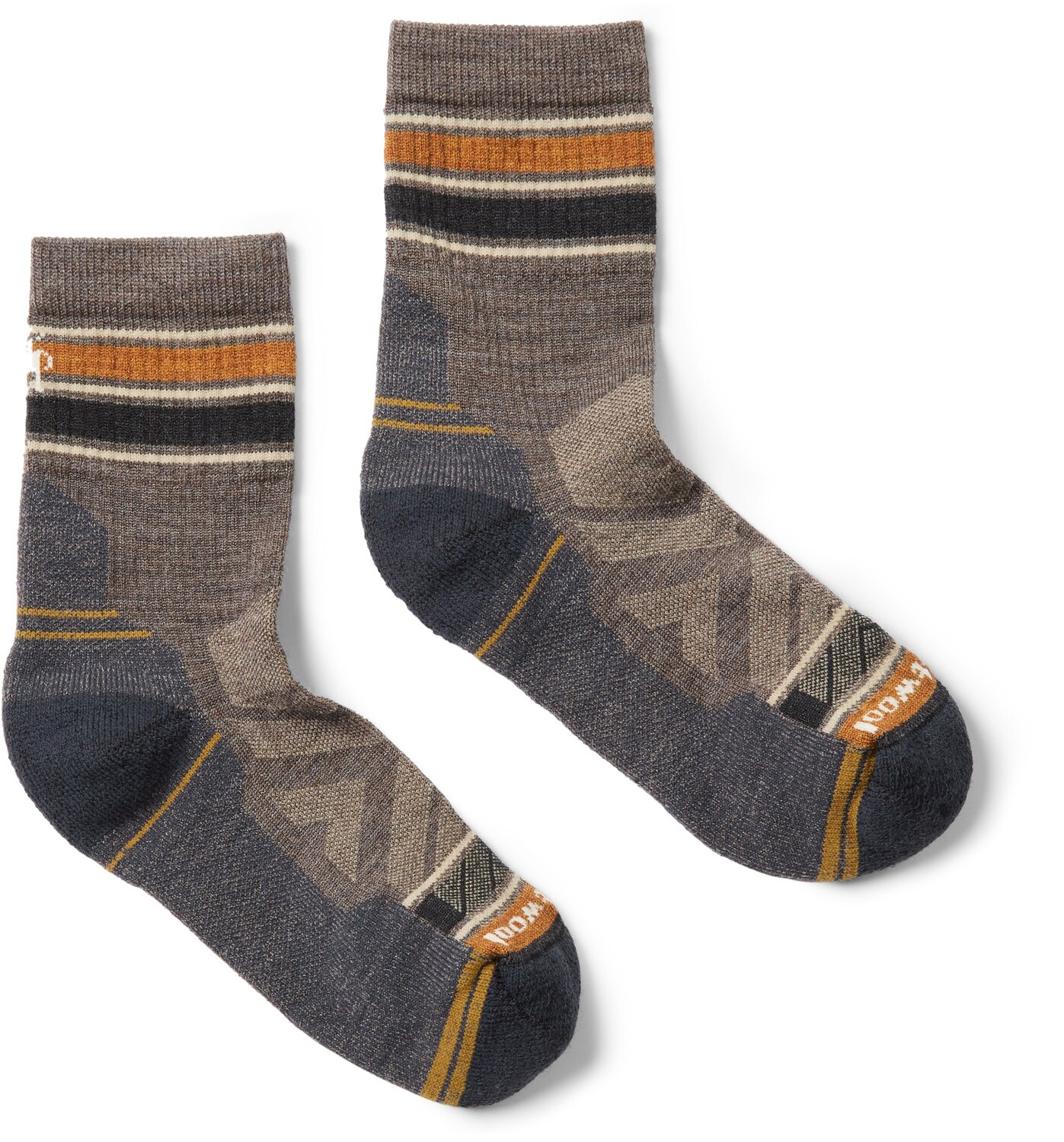 

Легкие полосатые носки Performance Hike Mid Crew, мужские Smartwool, коричневый