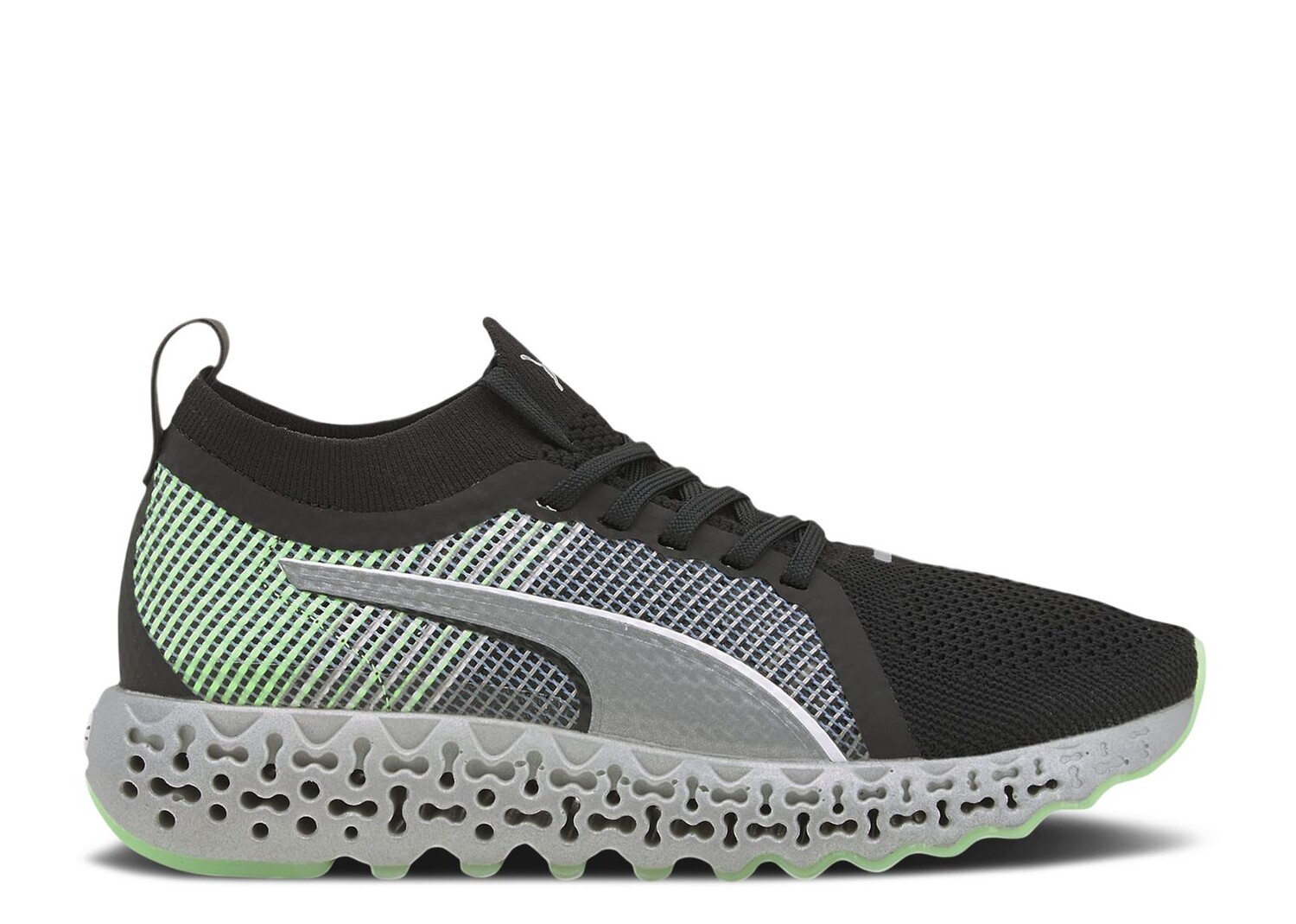 Кроссовки Puma Calibrate Runner 'Black Elektro Green', черный