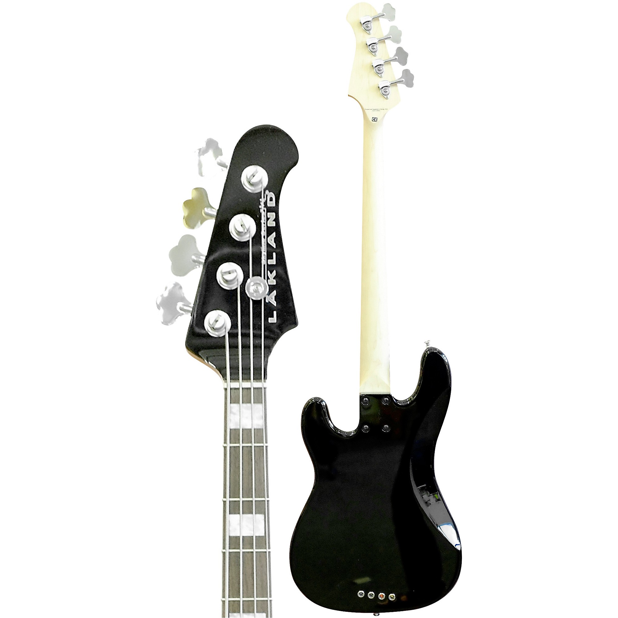 Электробас-гитара Lakland Skyline 44-64 Custom с накладкой из палисандра, черная цена и фото