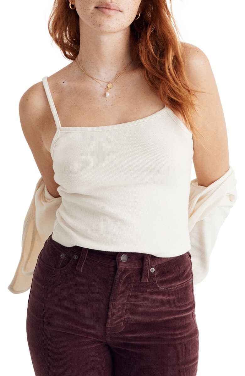 

Камзол с квадратным вырезом в рубчик с начесом MADEWELL
