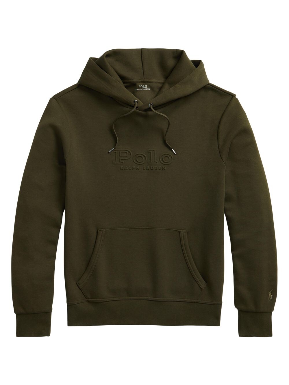 

Худи двойной вязки с тисненым логотипом Polo Ralph Lauren, оливковый