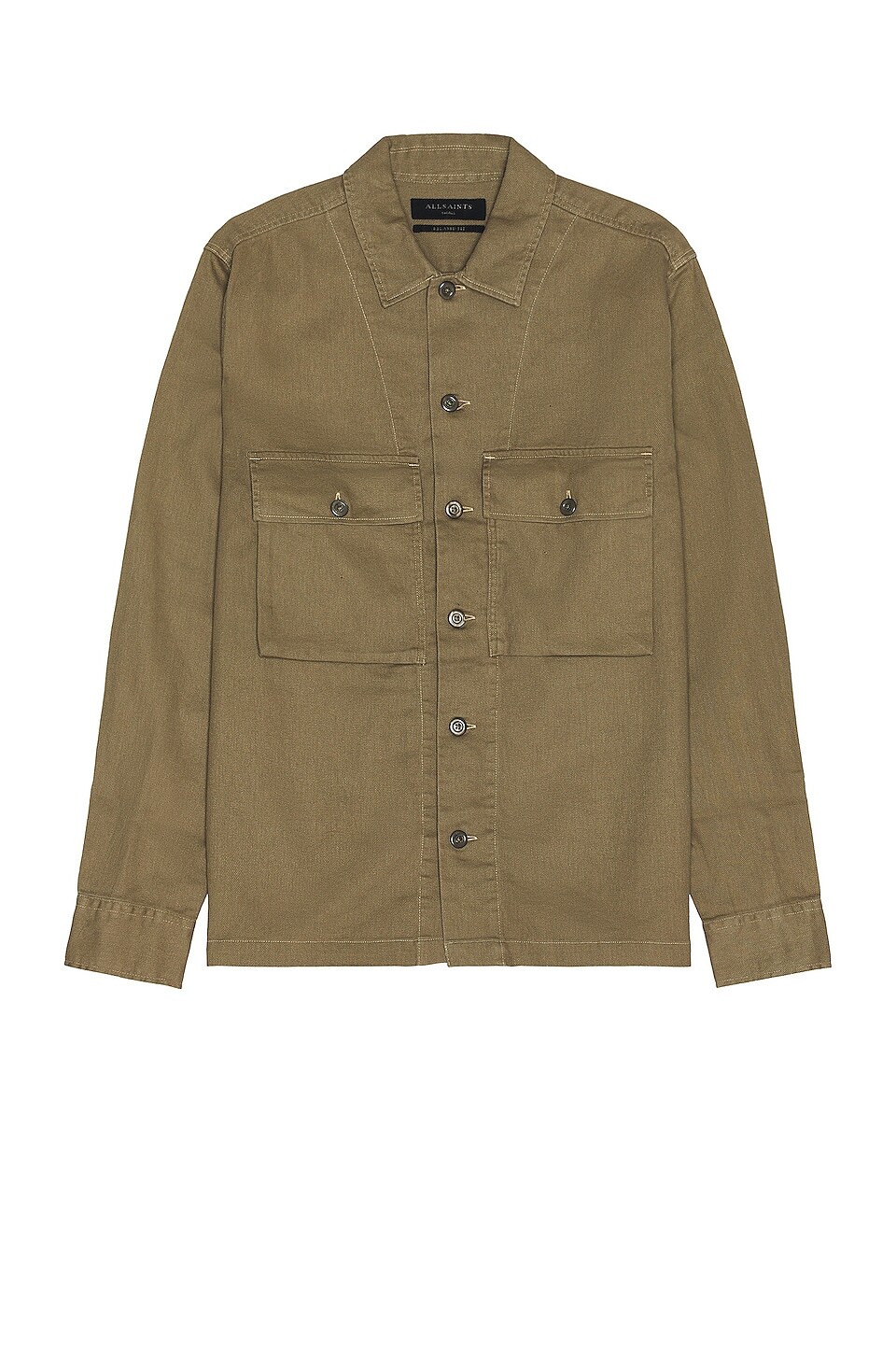

Рубашка ALLSAINTS Barstow Long Sleeve, цвет Earthy Brown