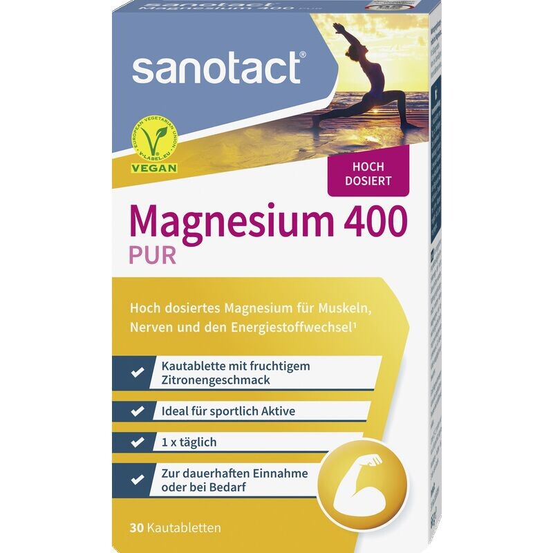 

Жевательные таблетки Магний 400 sanotact, 66 g