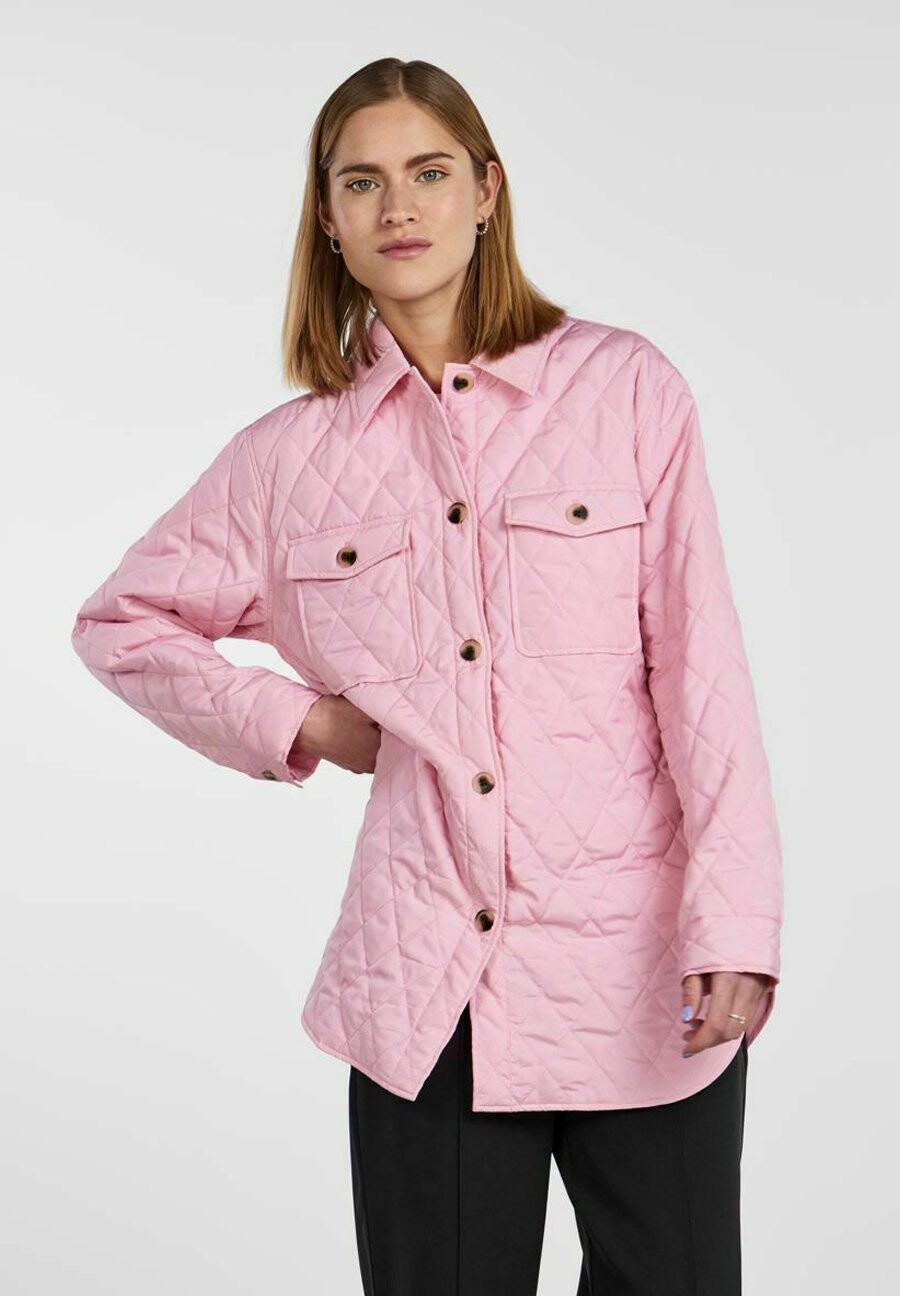 

Зимнее пальто Pieces PCTAYLOR QUILTET SHACKET NOOS BC, цвет begonia pink
