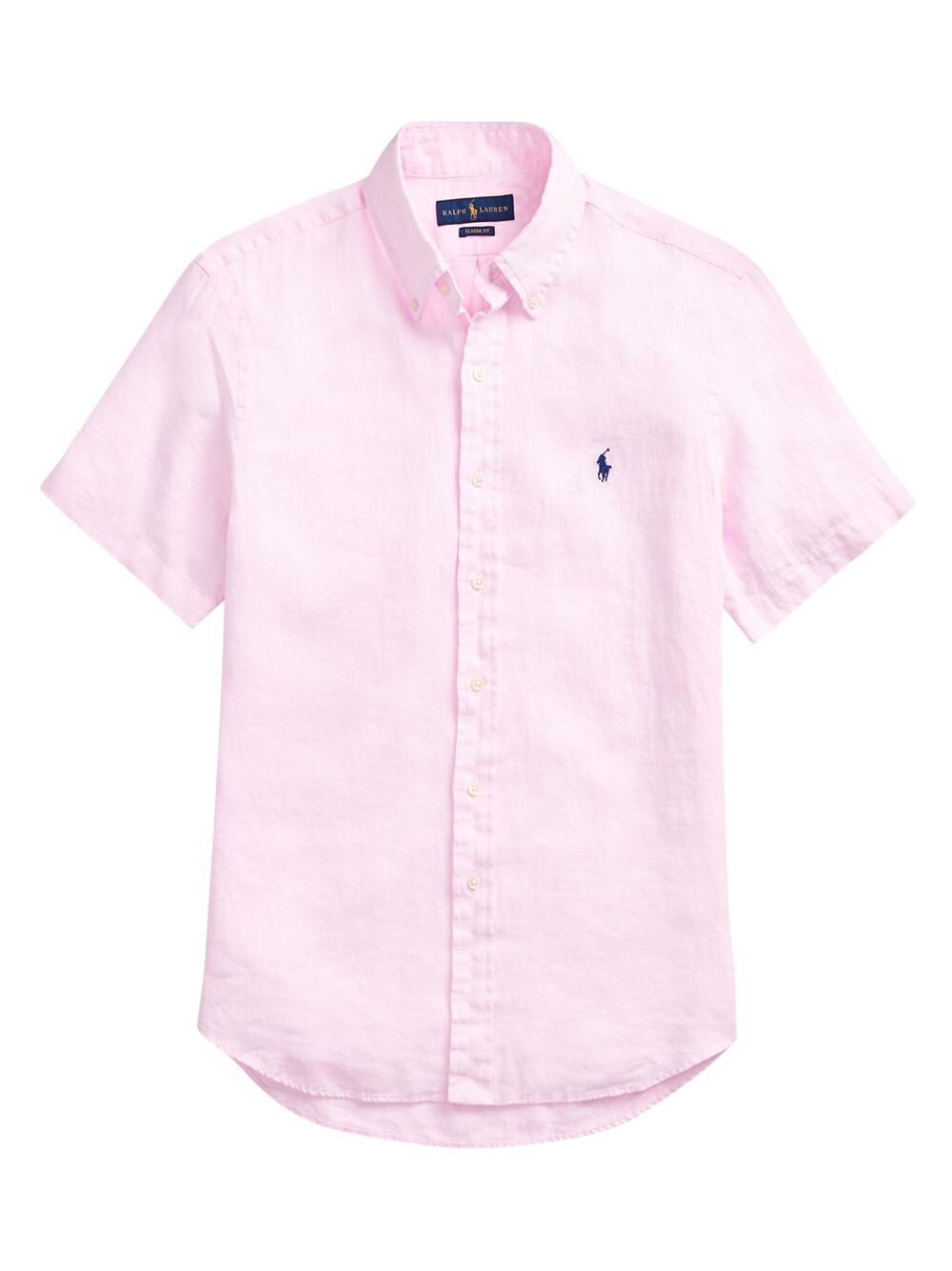 

Льняная рубашка классического кроя с короткими рукавами Polo Ralph Lauren