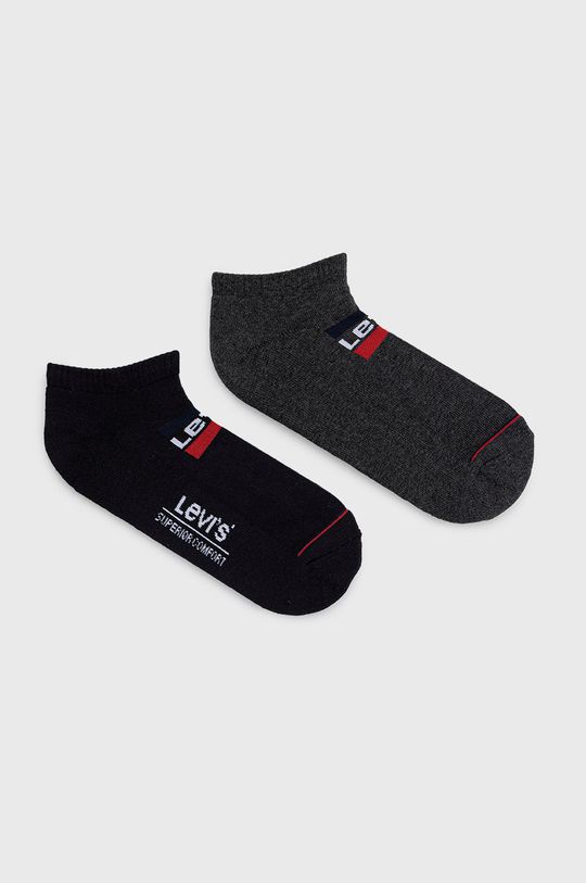 Носки (2 упаковки) Levi's, черный