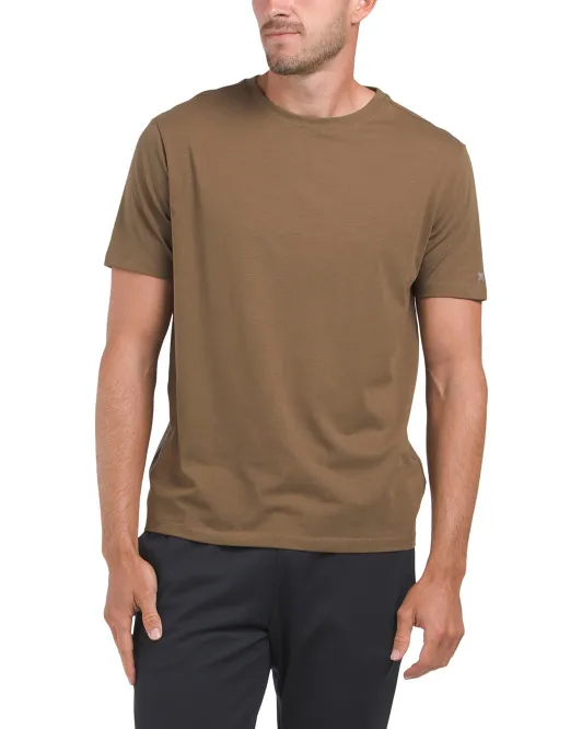 

Футболка Active из хлопковой смеси Kenneth Cole, цвет Khaki