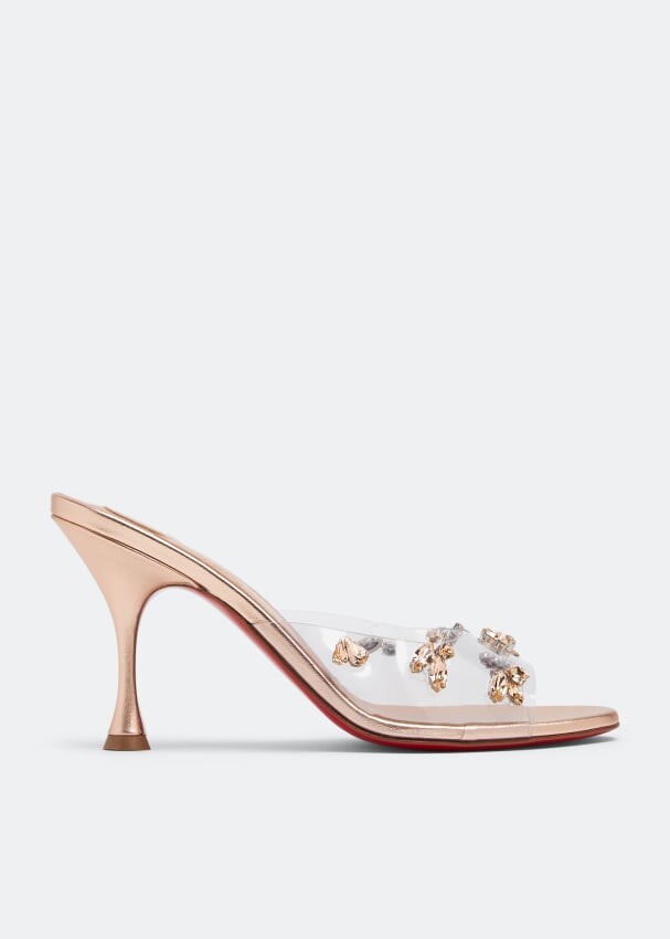 

Мюли Christian Louboutin Degraqueen 85, металлик