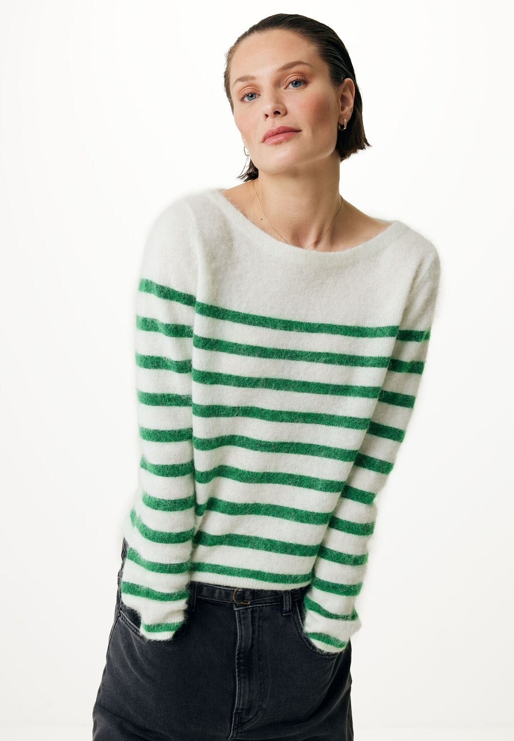 

Свитер With Wide Neckline Mexx, цвет pearl white
