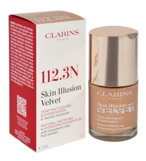 Тональный крем для лица 112.3n, 30 мл Clarins, Skin Illusion Velvet Foundation
