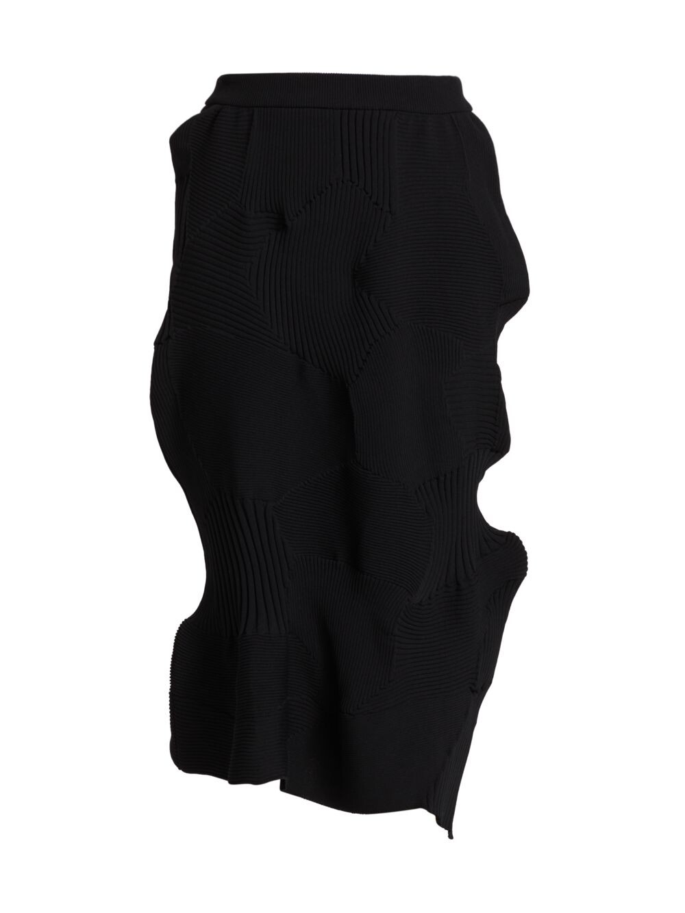 

Kone Плетенная плиссированная юбка Kone Issey Miyake, черный