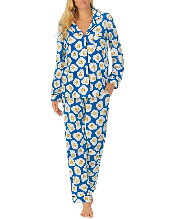 Пижама Bedhead PJs Zappos Print Lab: Sunny Side Up Long Sleeve Classic, цвет Sunny Side Up