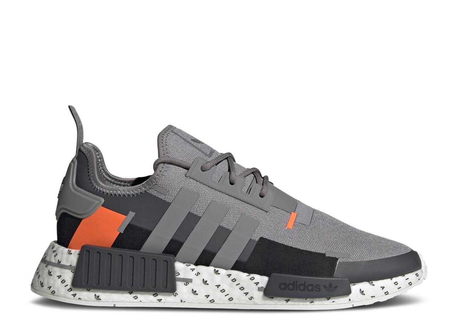 

Кроссовки adidas Nmd_R1 'Grey Solar Orange', серый