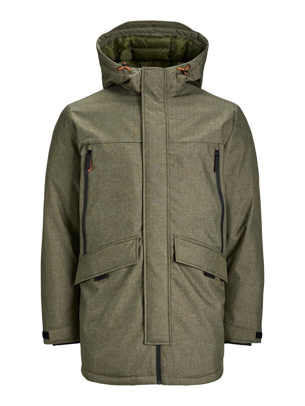 

Зимняя парка JACK & JONES, оливковое, Зеленый