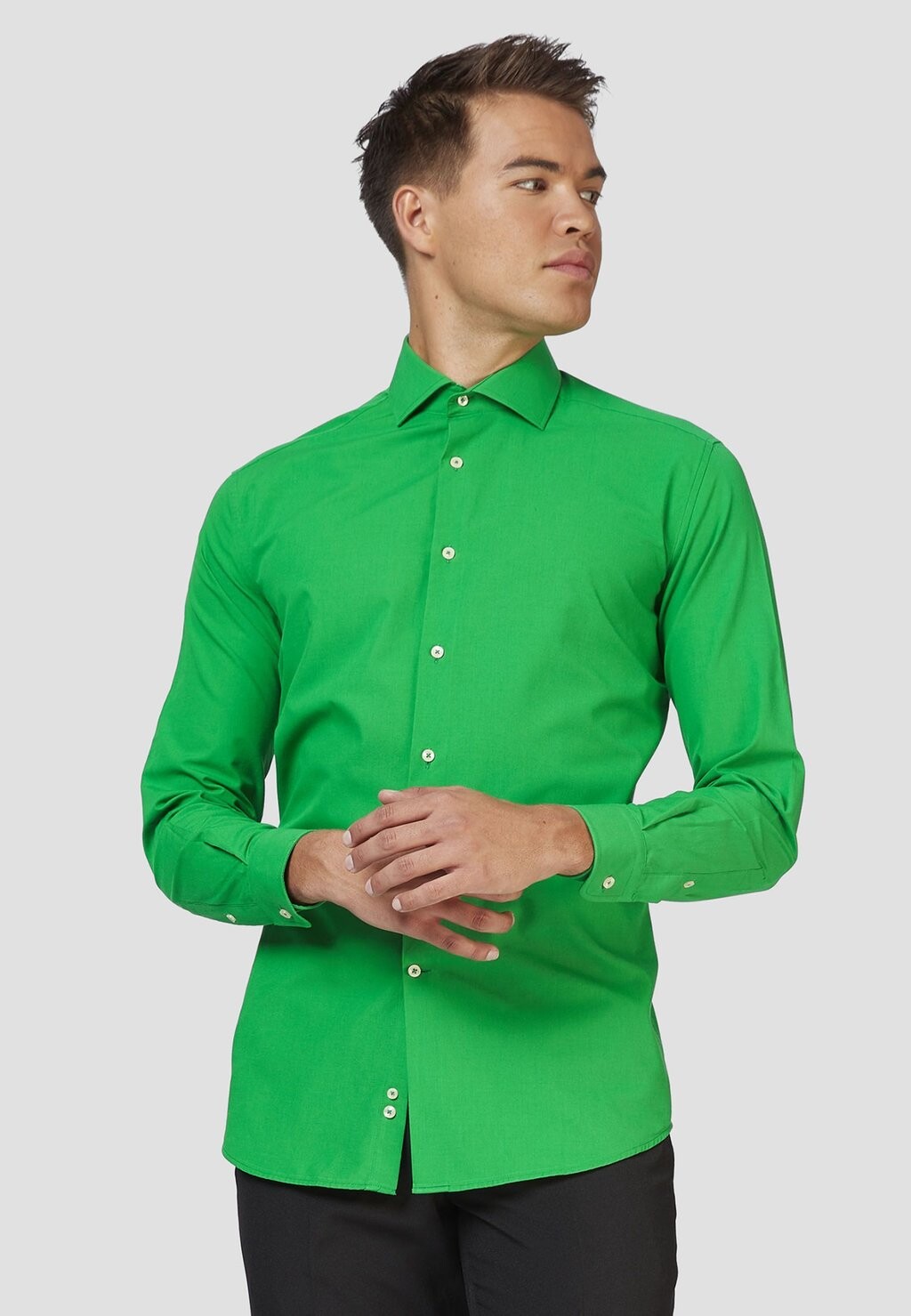

Классическая рубашка OppoSuits, зеленая