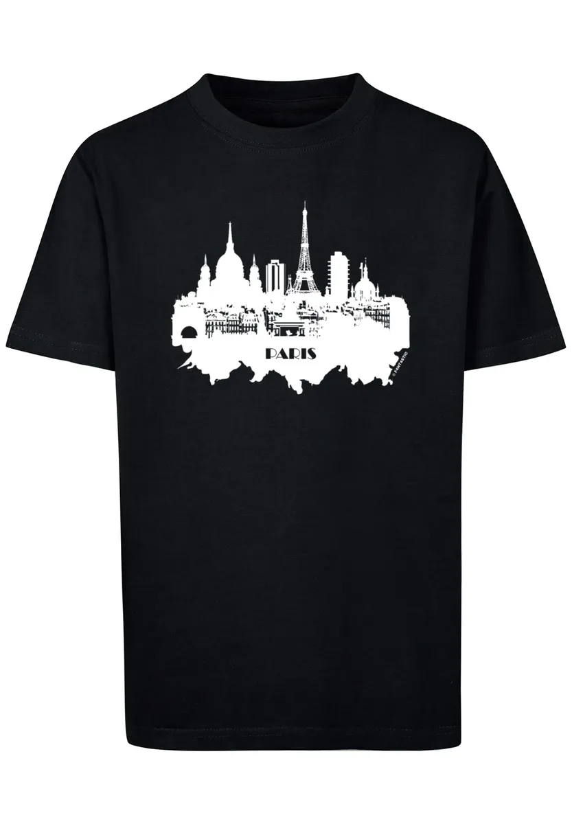 

F4NT4STIC Футболка "PARIS SKYLINE TEE UNISEX", принт, черный