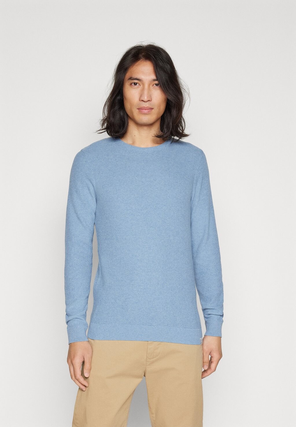

Вязаный свитер Pier One, цвет mottled light blue