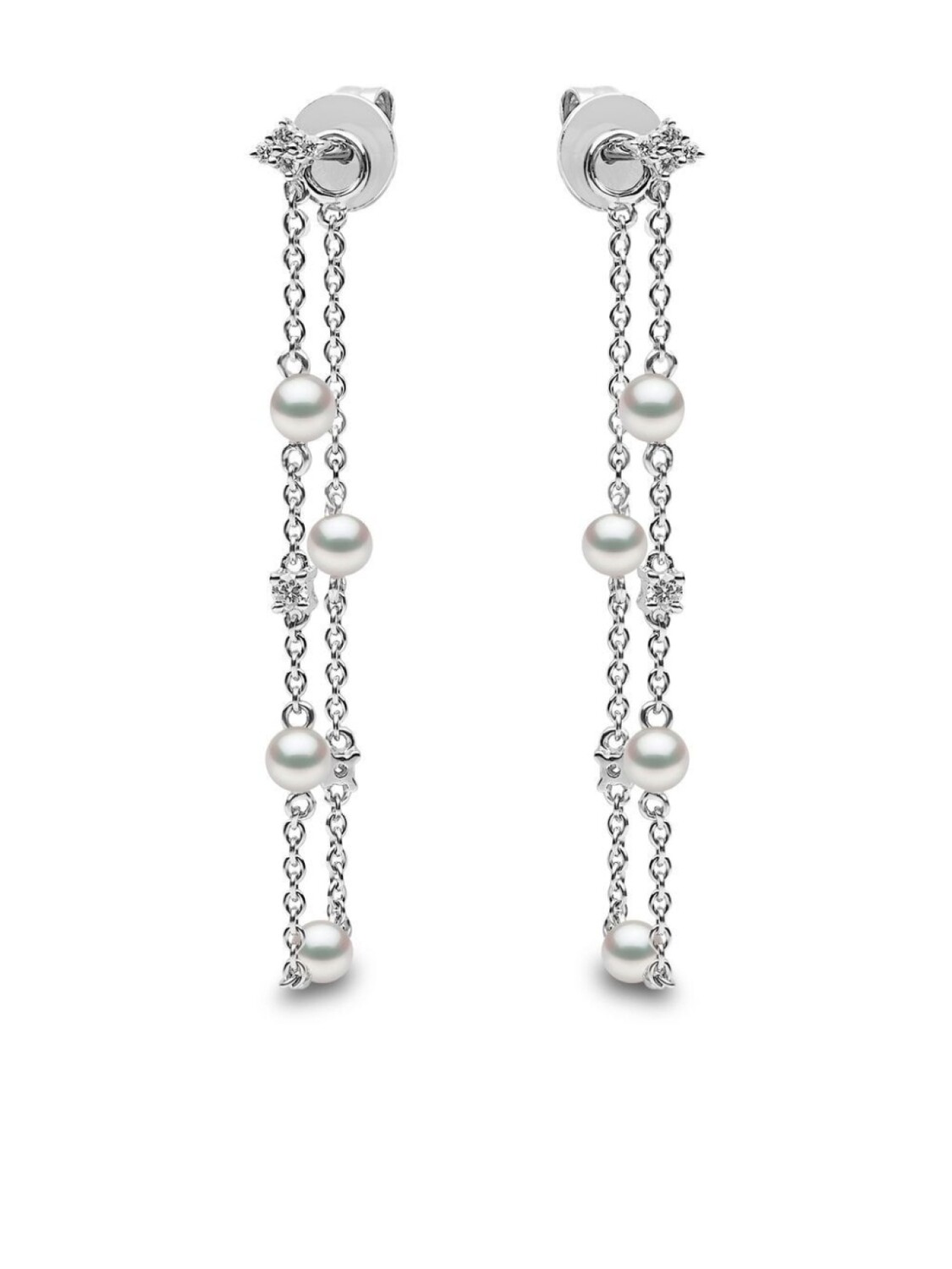 

Золотые серьги Trend с жемчугом и бриллиантами Yoko London, серебряный
