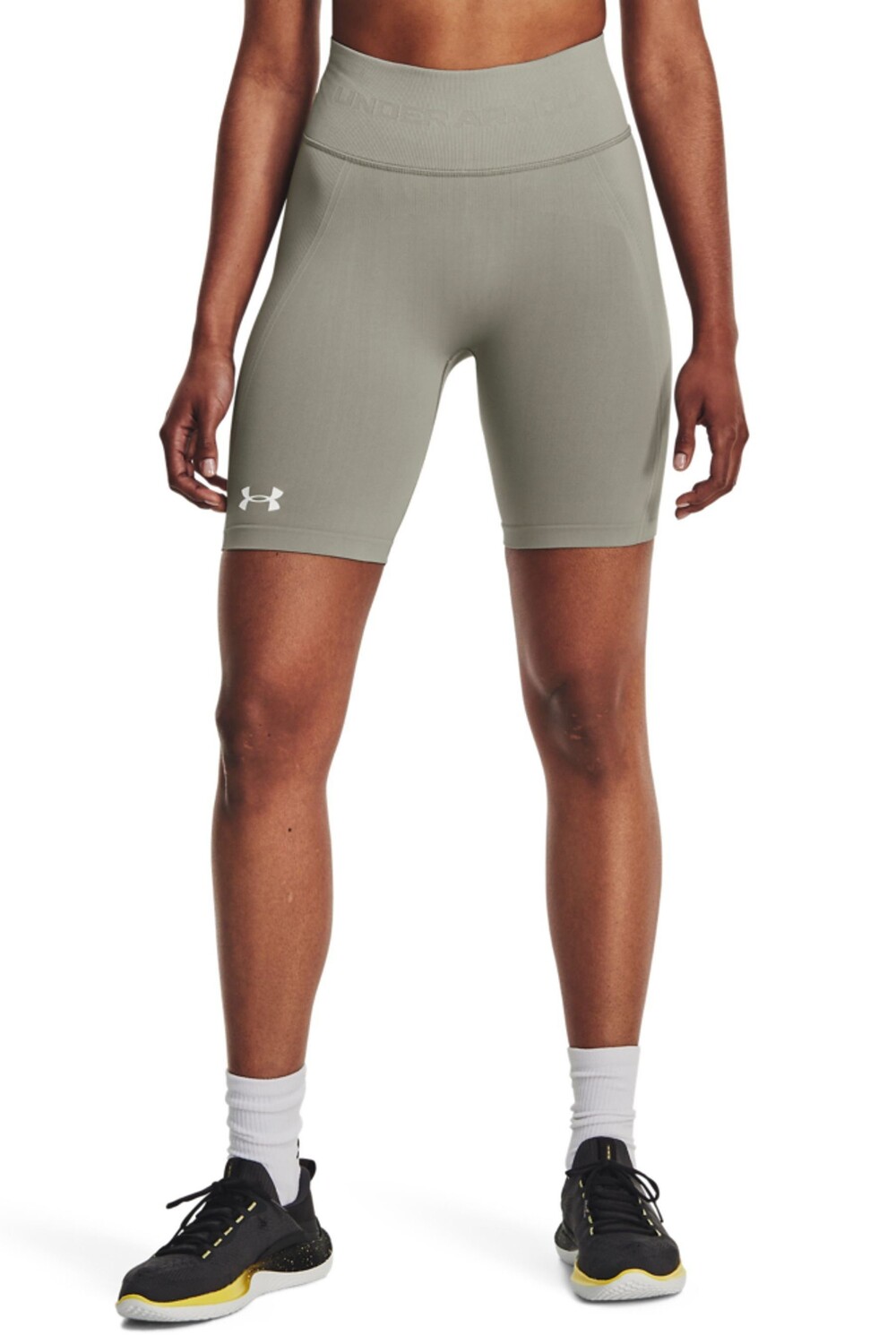 

Зеленые бесшовные тренировочные шорты Under Armour, зеленый