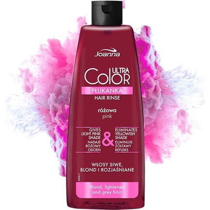 Ultra Color Розовый ополаскиватель для светлых и светлых волос 150мл, Joanna