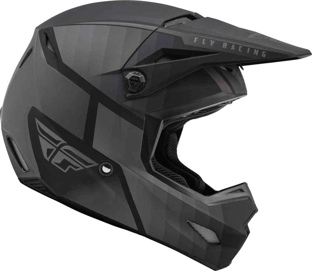 Шлем для мотокросса Fly Racing Kinetic Drift FLY Racing, черный/серый