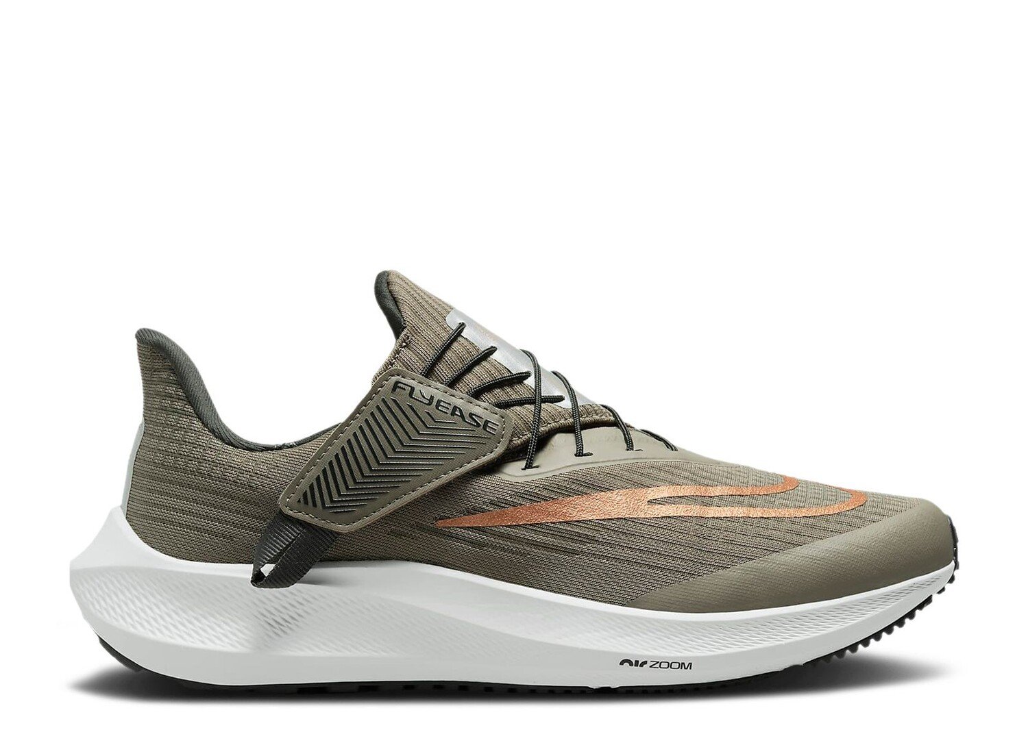 

Кроссовки Nike Wmns Air Zoom Pegasus 39 Flyease 'Olive Grey Metallic Copper', серый