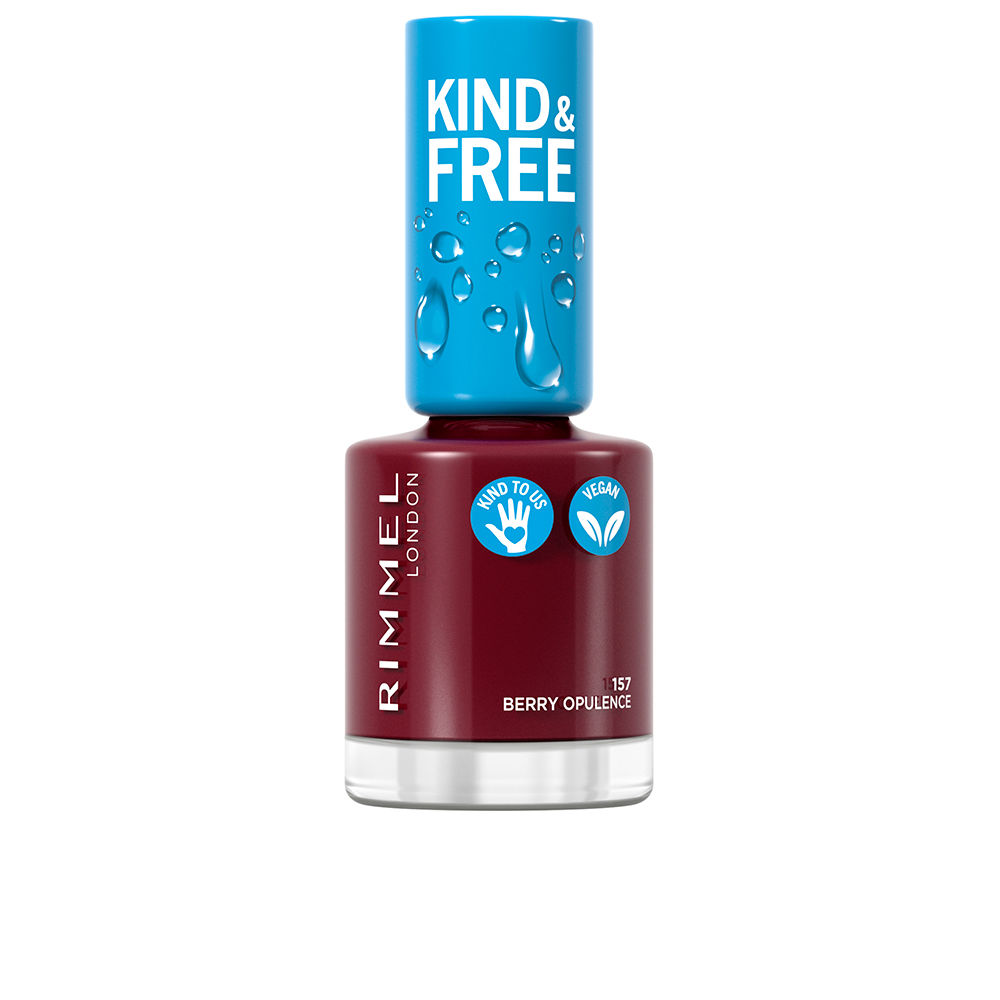Лак для ногтей Kind & free nail polish Rimmel london, 8 мл, 157-berry opulence