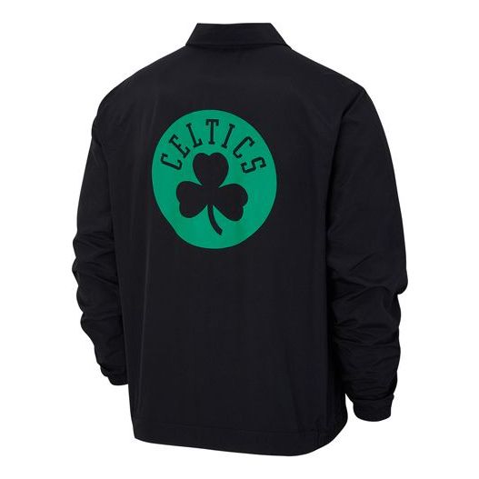 Куртка Nike NBA Lightweight Boston Celtics Alphabet Printing Zipper Woven Sports Jacket Black, черный