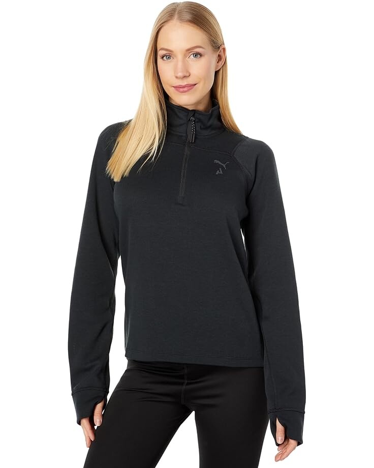 

Толстовка PUMA Seasons 1/2 Zip Pullover, черный