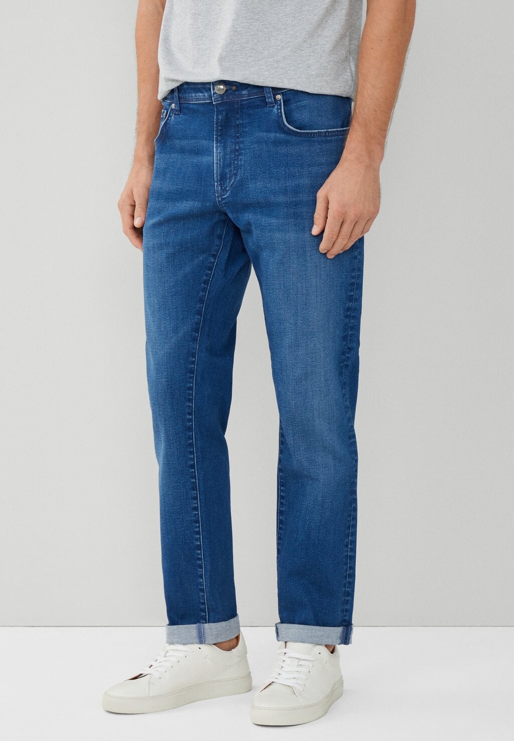 

Джинсы прямого кроя POWERFLEX Hackett London, синий деним