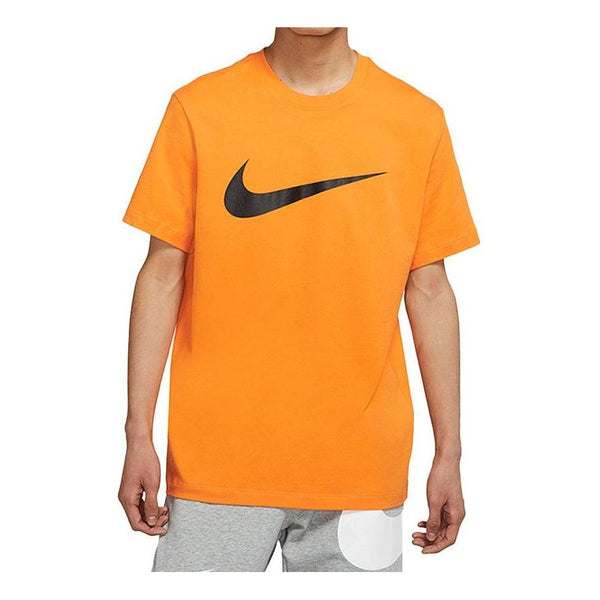 Футболка Nike NSW Front Big Swoosh 'Orange Black', черный