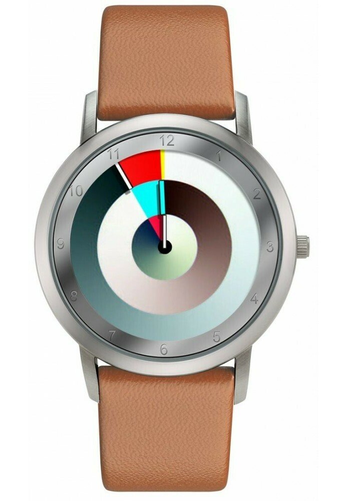 Часы AVANTGARDIA HURRY Rainbow Watch, цвет schwarzes echtlederarmband