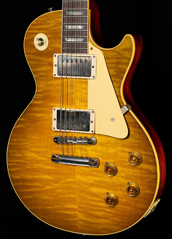 

Электрогитара Gibson Custom Shop 1959 Les Paul Reissue Green Lemon Fade Murphy Lab Ultra Light Aged