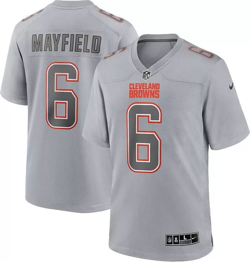 

Мужское джерси Nike Cleveland Browns Baker Mayfield #6 Атмосфера игры