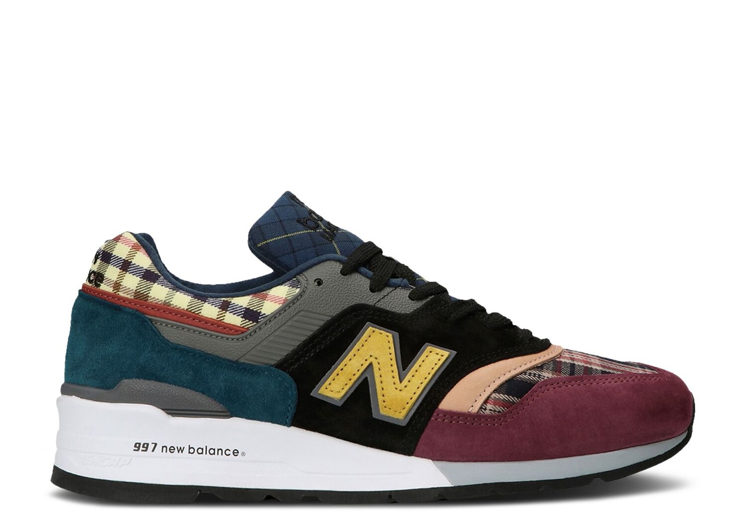 

Кроссовки New Balance 997 Made In Usa 'Plaid Pack - Burgundy', красный