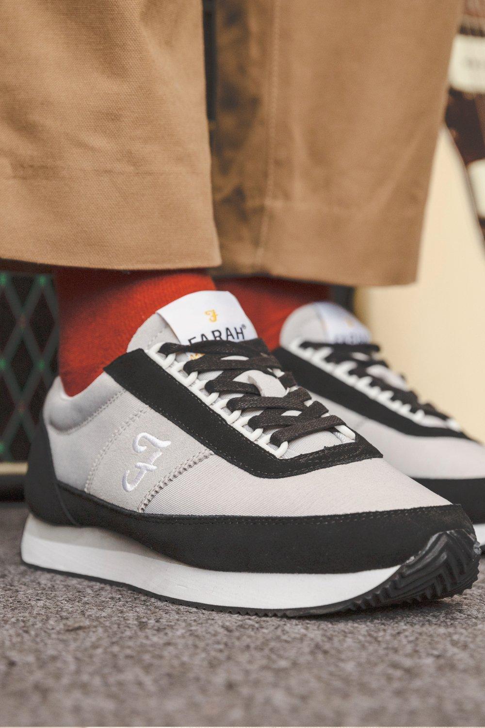 Кроссовки 'Darton' Casual Lace Up Trainers Farah Footwear, серый