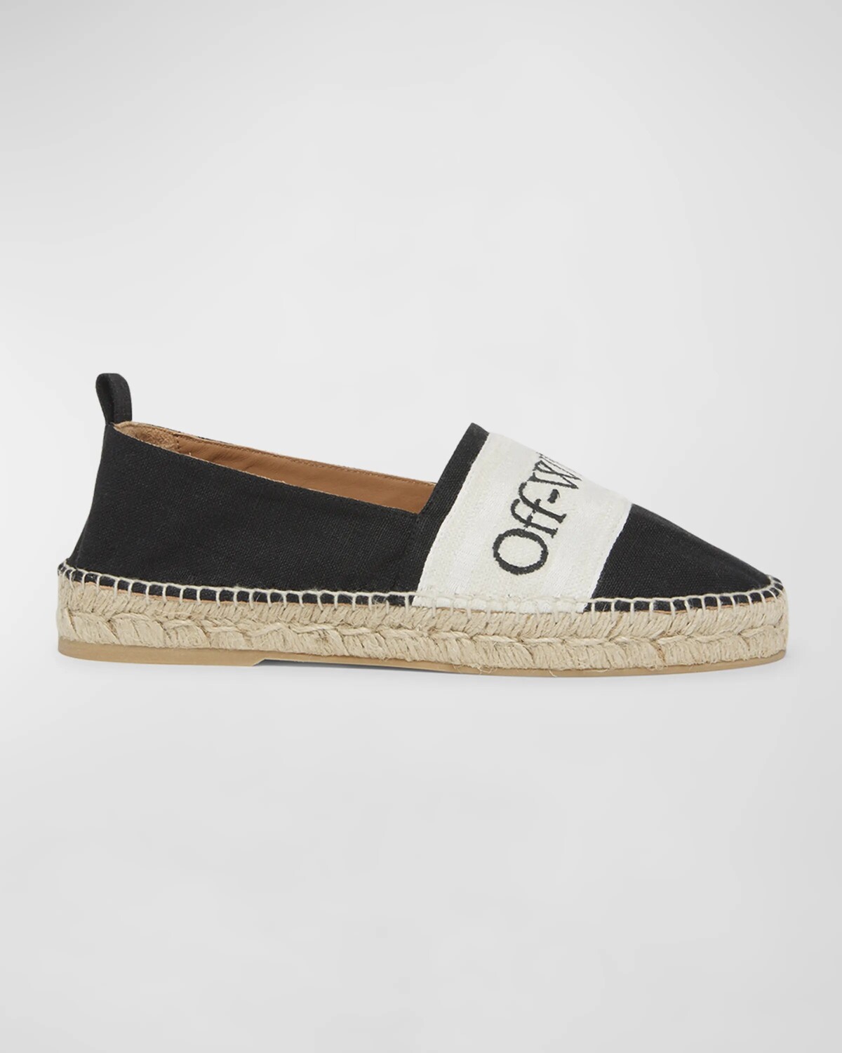 

Льняные эспадрильи с логотипом Bookish Off-White, цвет Black