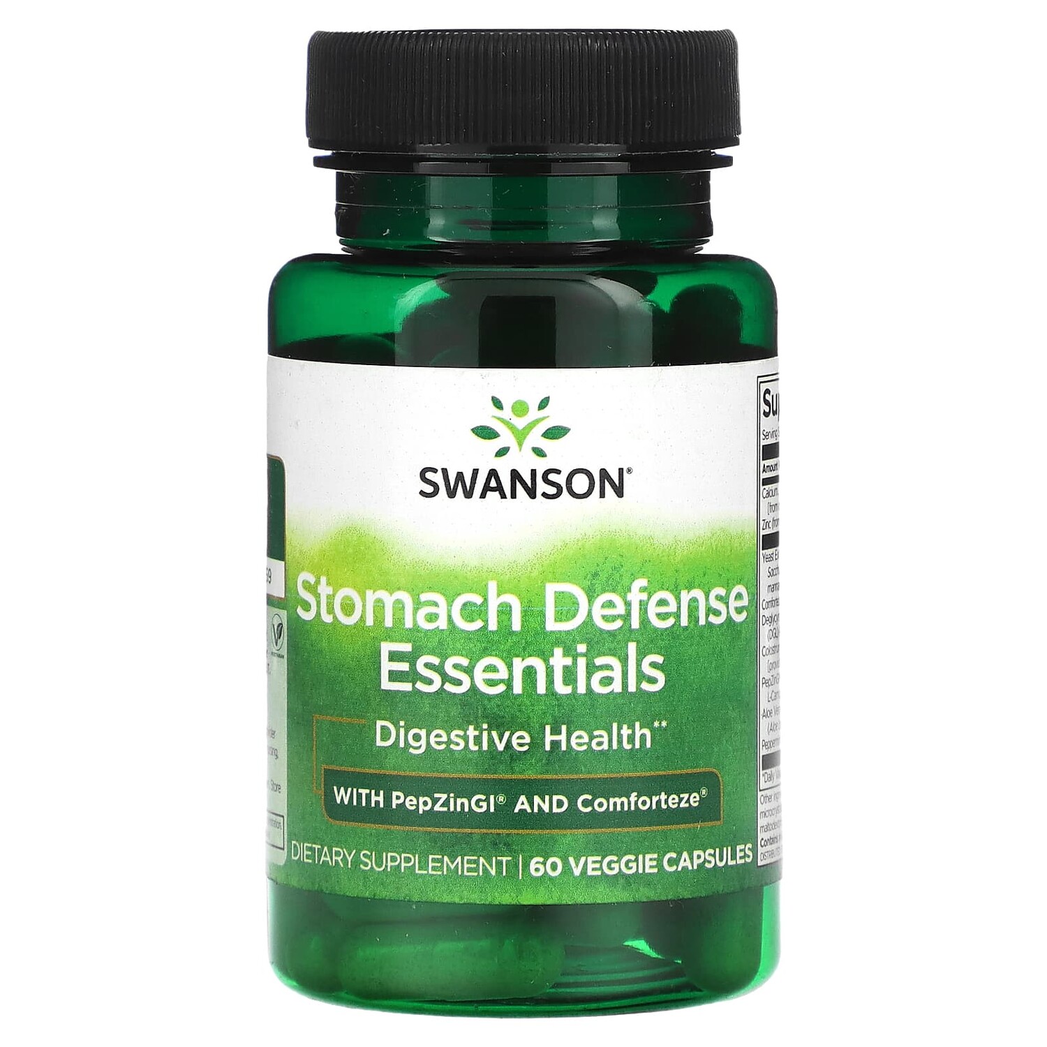 

Stomach Defense Essentials, 60 растительных капсул, Swanson