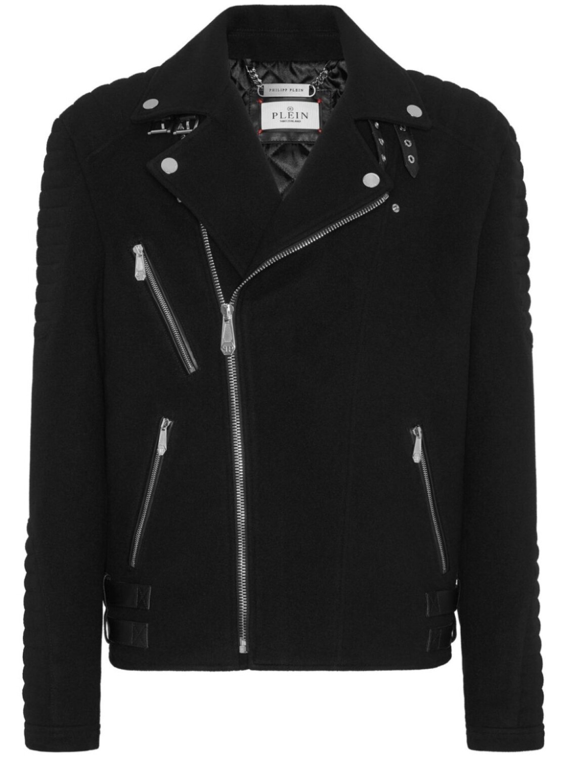 

Philipp Plein пуховик с логотипом, черный