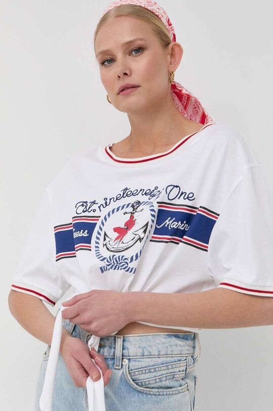 

Футболка из хлопка Guess, белый