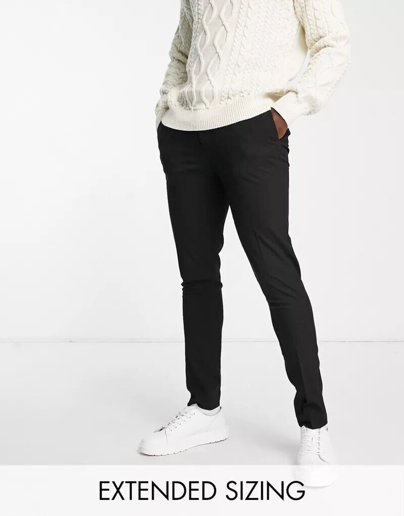 

Черные элегантные брюки скинни ASOS