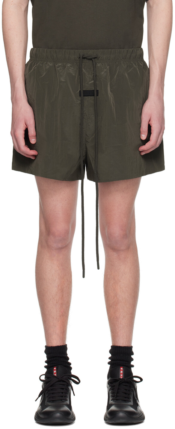 

Серые шорты на кулиске Fear Of God Essentials, цвет Ink