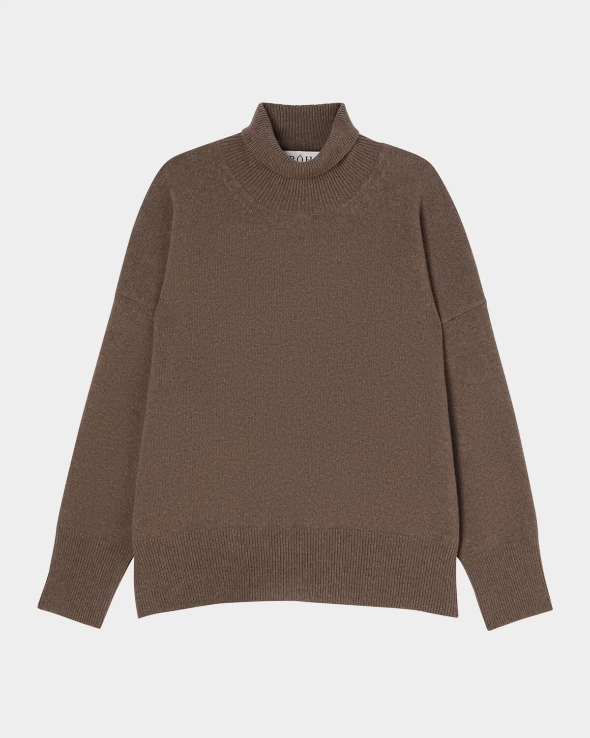 

Шерстяной свитер с высоким воротником Rohe, цвет Taupe Melange