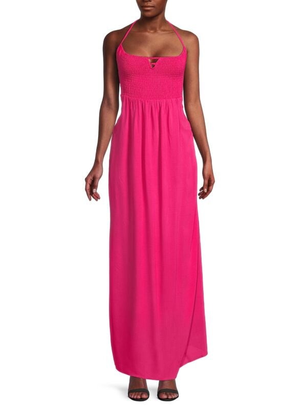 

Платье макси kelli со сборками Area Stars Dark pink